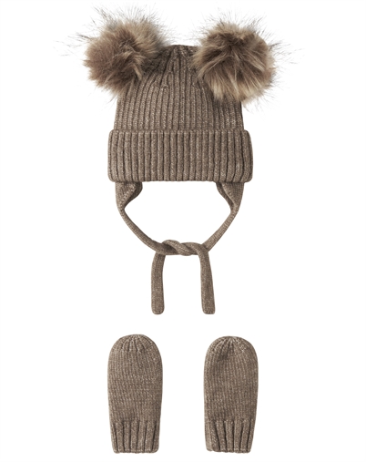 Name It - NBNMora Knit Set - Walnut